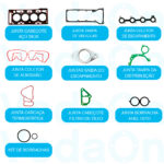Kit de Juntas PAK Ford Fiesta/Ka 1.0 8V Zetec Rocam - Imagem 2