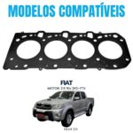 Junta Cabeçote Toyota Hi Lux 3.0 16V Motor 1KdFTampa Válvula Mls Pico - Imagem 2