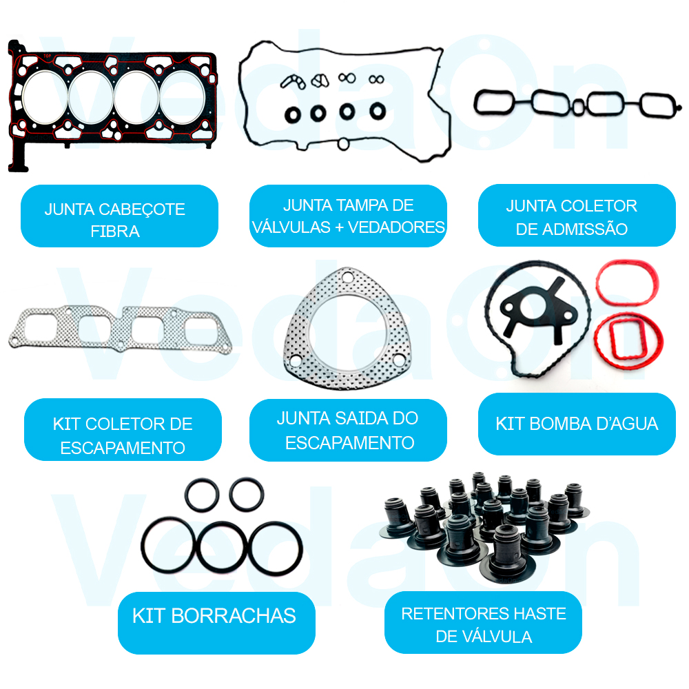 Junta Superior Retentor S10 2.5 16v Flex Ecotec 2015/.. - Imagem 2