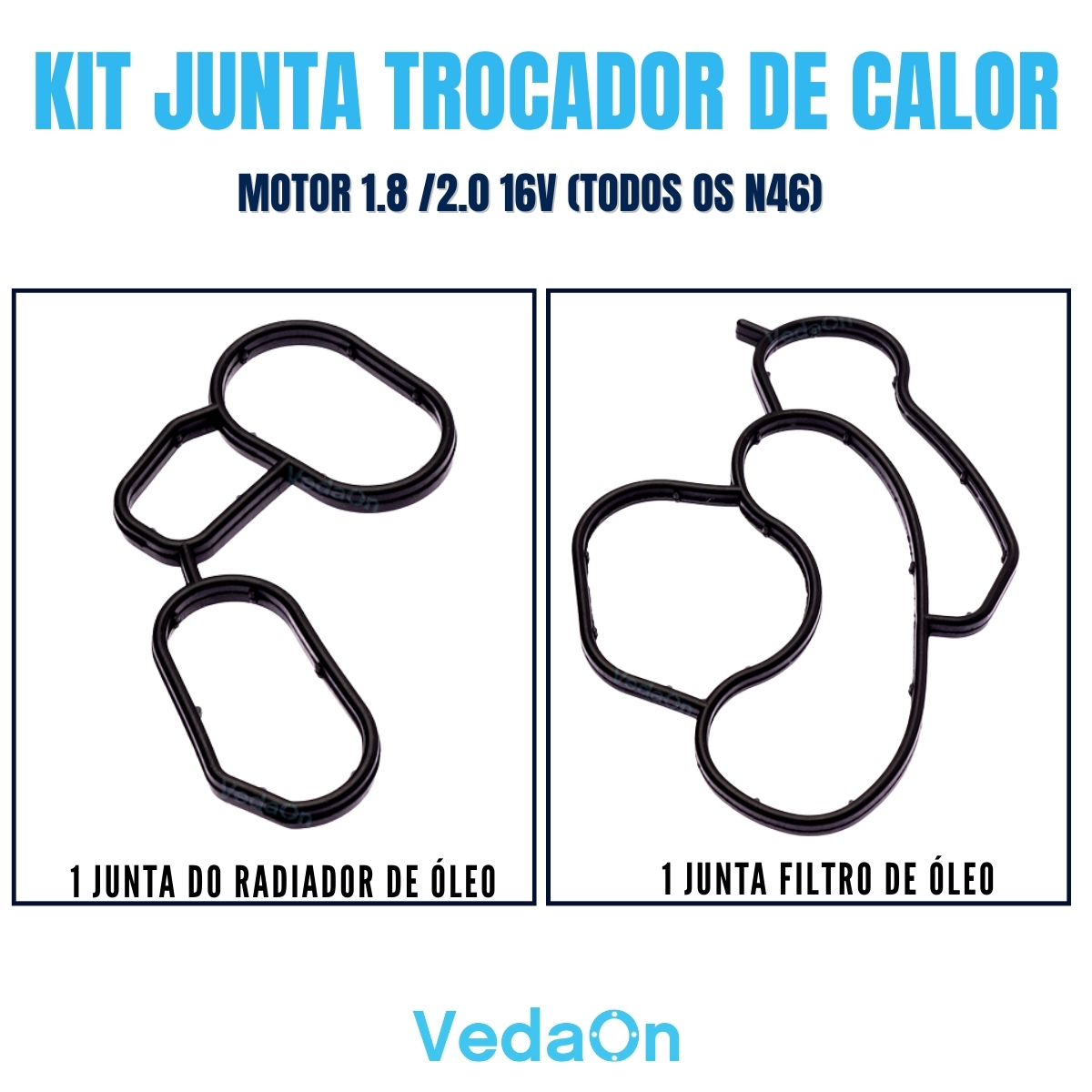 Junta Trocador Calor BMW X1 X3 118 120 318 320i N46 316i E46 - Imagem 2