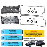 KIT JTAS PAK C/RETENTOR HYUNDAI SANTA FE/ GLS 05/... MTR G6EA DOHC 2.7 V6 24V - Imagem 5