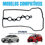 Junta Tampa Válvula Hyundai Hb20 1.0 12v 3 Cilindros - Imagem 2