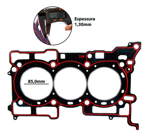 Junta de Cabeçote Ford Ecosport Focus Ka+ 1.5 12V - Imagem 2