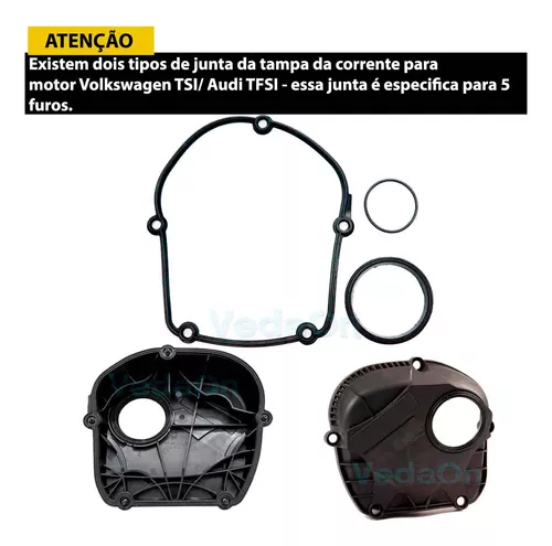 Junta Tampa Corrente Distribuição Audi A3 A4 Tsi Tfsi 2.0 16v - Imagem 5
