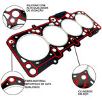 Junta Cabeçote Sob Medida PAK3 New Beetle Jetta 2.0 8v Apk - Imagem 3