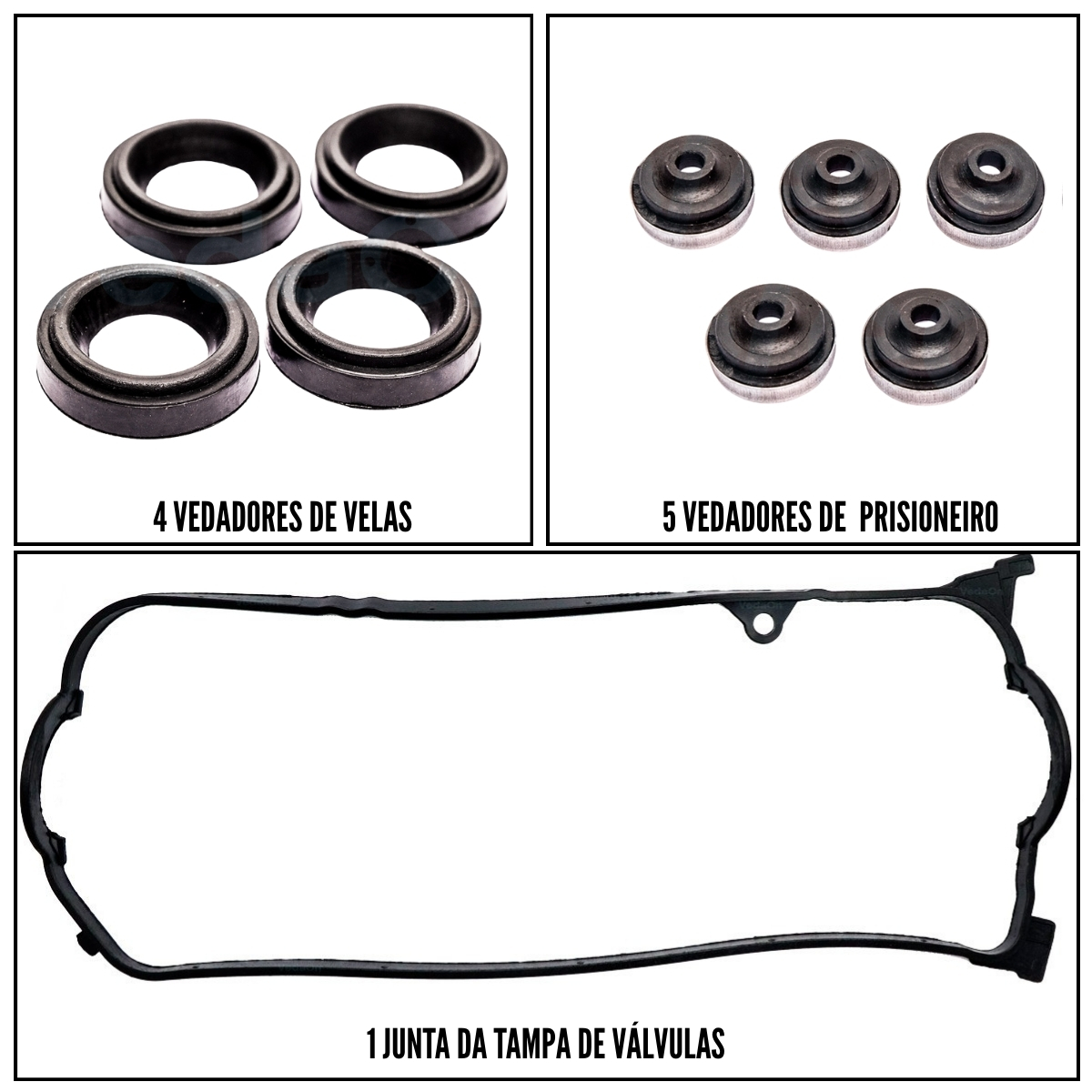 Kit Junta De Tampa De Válvula Honda Civic 1.7 16v 2002/ 2007 - Imagem 2