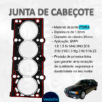 Junta De Cabeçote Bmw 1.8 16v 318i E36 Z3 318ti Bloco M42 - Imagem 4