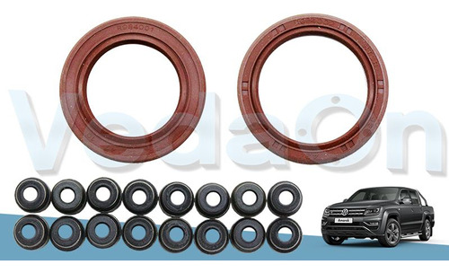 Kit de Retentores Sem Flange VW Amarok TDI 2.0 16V L4 CDBA CDCA