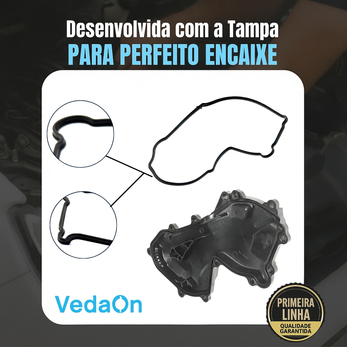 Junta da Tampa de Distribuição Nissan Frontier 2.5 16V YD25DDTI - Imagem 4