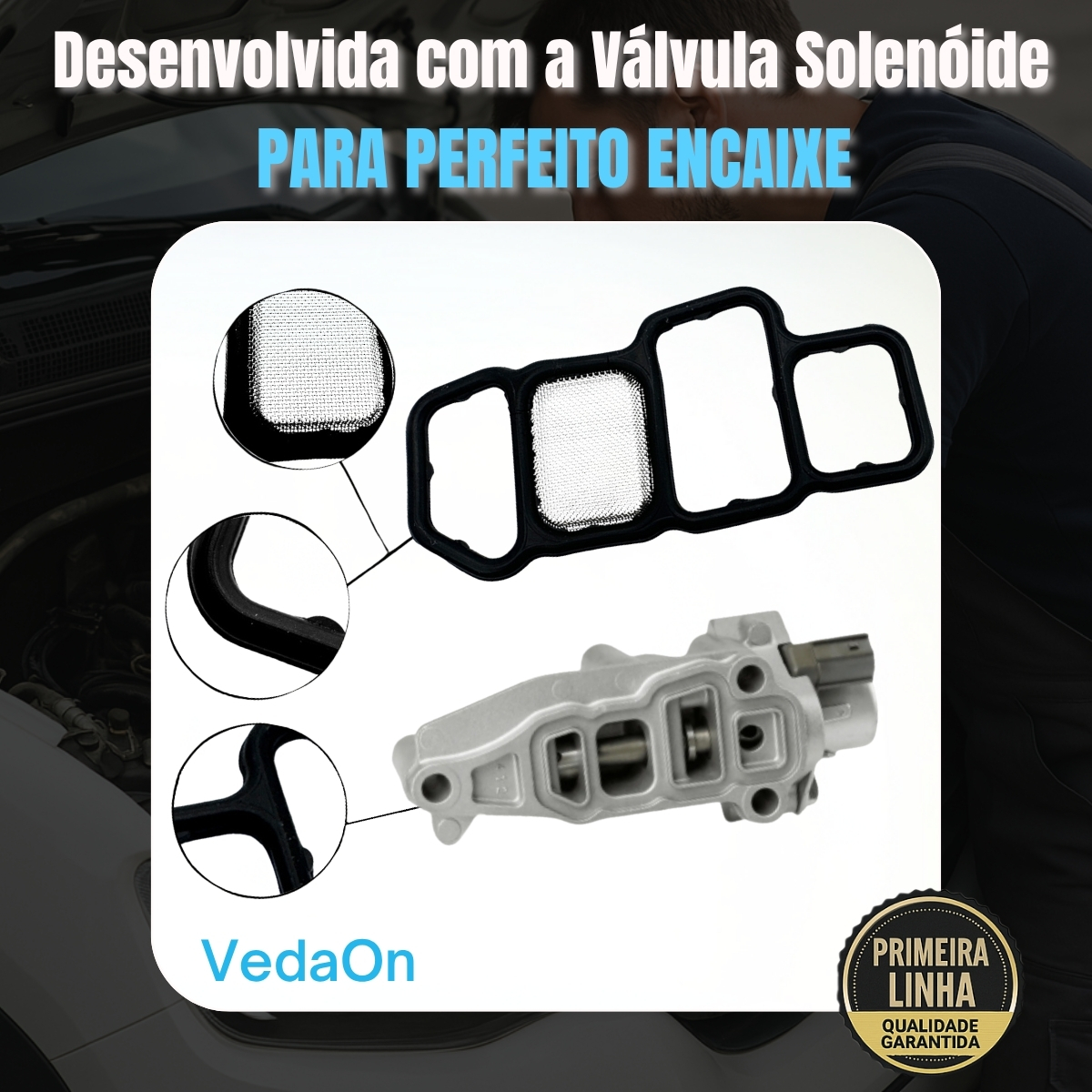 Junta Filtro válvula solenóide (com tela) - Imagem 4