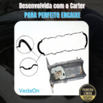Junta De Carter Gm Blazer S10 4.3 V6 12v Vortec - Imagem 5
