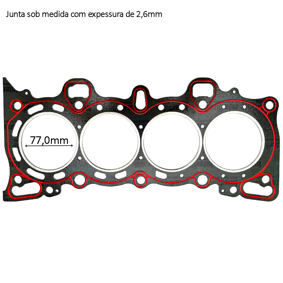 Junta Cabecote Sob Medida 2.4mm Honda Civic 1.6 16v 1991/2000 - Imagem 3