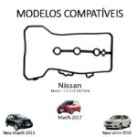 Junta Tampa Válvula Nissan New March Versa 1.0 12V 2015/... - Imagem 6