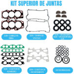 Kit Junta Superior Hyundai Tucson Santa Fé Vera Cruz 2.7 24V V6 G6BA - Imagem 2