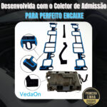 Junta Coletor Admissao Gm Blazer S10 4.3 V6 12v Vortec - Imagem 4