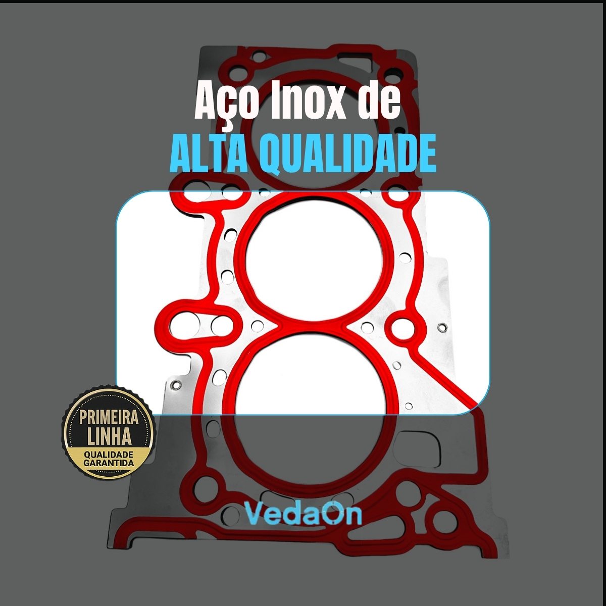 Junta Cabeçote INOX 0,75mm Hyundai HB20 1.0 12V L3 TURBO G3LC KAPPA T-GDI FLEX - Imagem 5