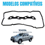 Kit junta tampa de válvula Toyota Hilux SW4 2.7 16V 2TR-FE - Imagem 3