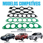 Kit Coletor de Admissão Tucson/ Sonata/ Santa Fe 2.7 V6 24V G6BA / G6EA DOHC - Imagem 2