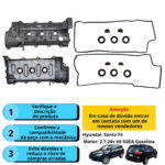 Jogo Junta Completo Hyundai Santa Fé 2.7 V6 24V 05/.. G6EA Em Aço - Imagem 5