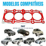 Junta Cabeçote INOX 0,40mm Fiat Palio Grand Siena Punto Uno 1.0 1.4 8V Fire Evo - Imagem 4