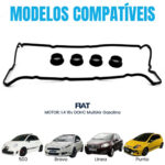 Kit Juntas Tampa de válvulas Fiat 500 Punto Bravo Linea 1.4 L4 16V DOHC MultiAir - Imagem 3