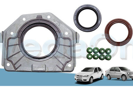 Kit de Retentores Fiat Palio/Siena/Punto/Uno 1.4 8V Fire - Com Flange