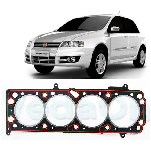 Jogo Junta Cabeçote Retificação Fiat Stilo 1.8 16v Dohc - Imagem 2