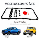 kit junta de tampa de válvula completo Ford Ranger 3.2 20V 5 Cilindros - Imagem 2