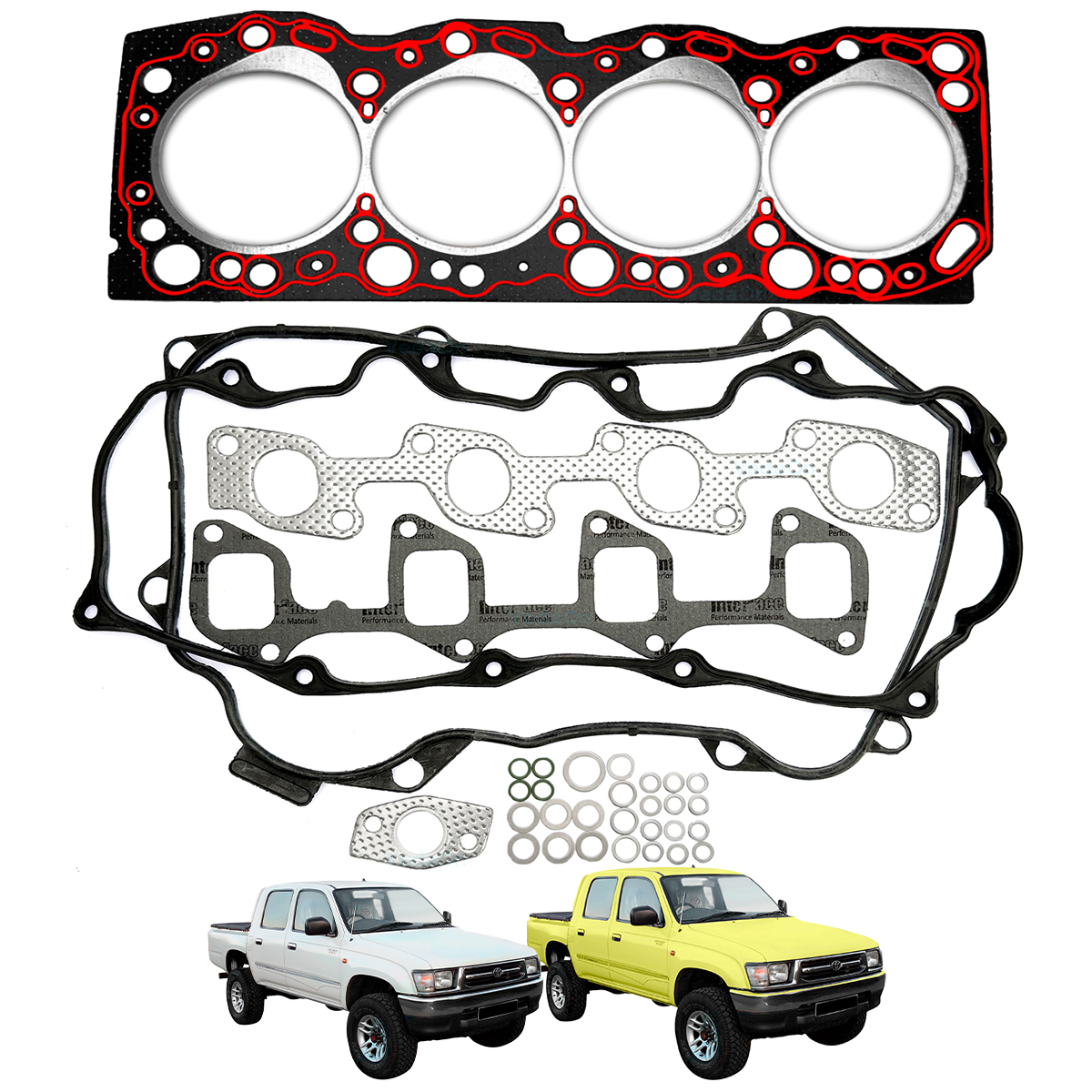 Jogo Junta Cabeçote Toyota Hilux 3.0 8v 5l
