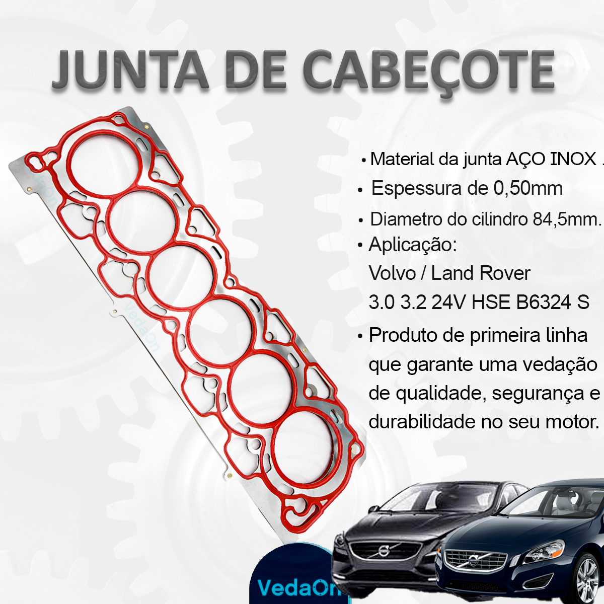 Junta Cabeçote Land Rover Freelander 2/xc60/xc70 3.2 Apos 06 - Imagem 5