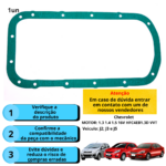 Junta de Cárter Jac J2 e J3 1.3 1.4 16V VVT DOHC J2 1.3 16V - Imagem 2