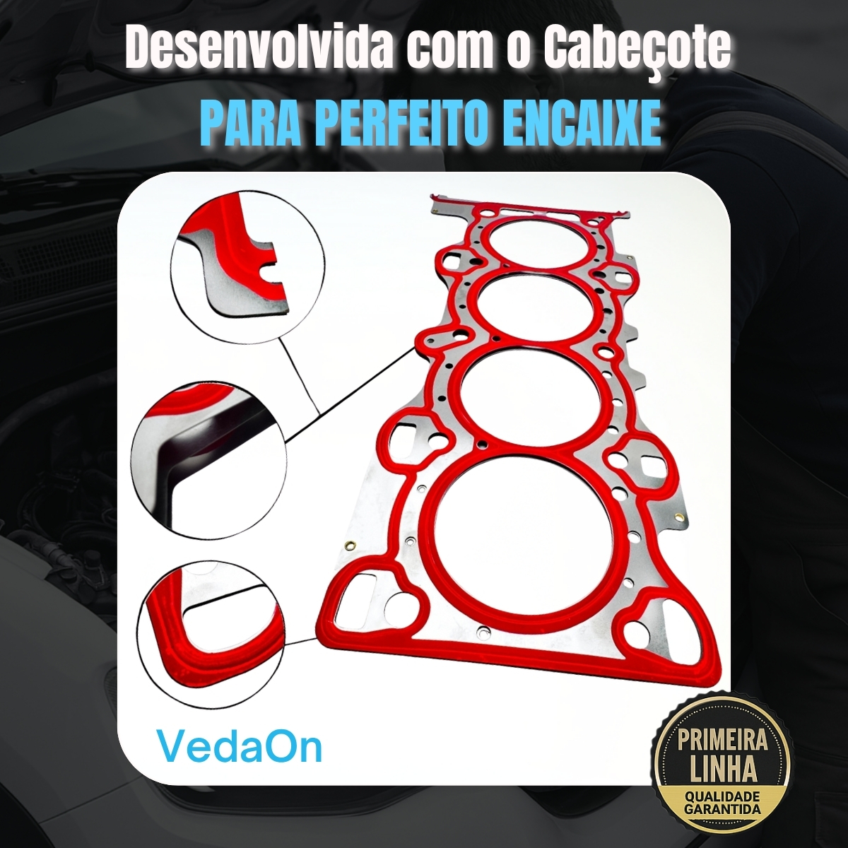 Junta Cabeçote Aço Range Rover Evoque 2.0 16v Gasolina 2011/ - Imagem 8