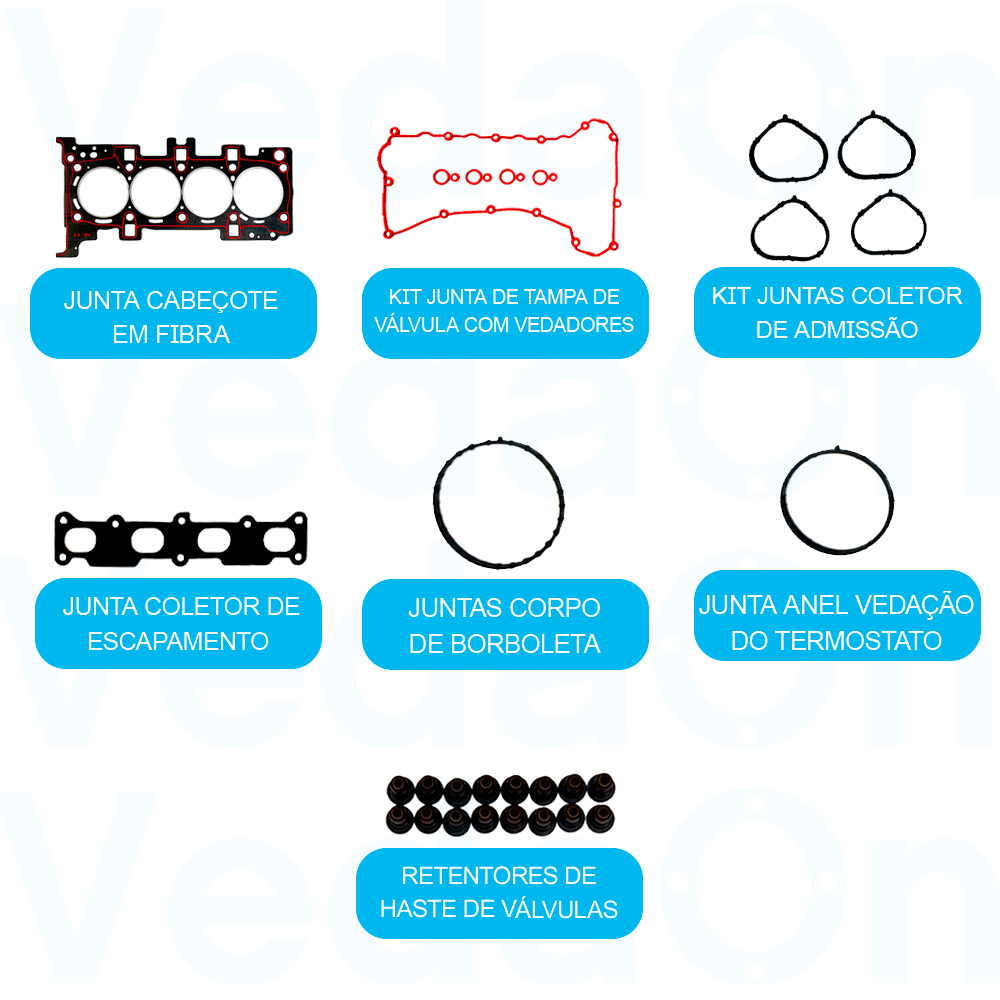 Junta Superior Retentor para Jeep Compass 2.0 16v TigerShark - Imagem 2