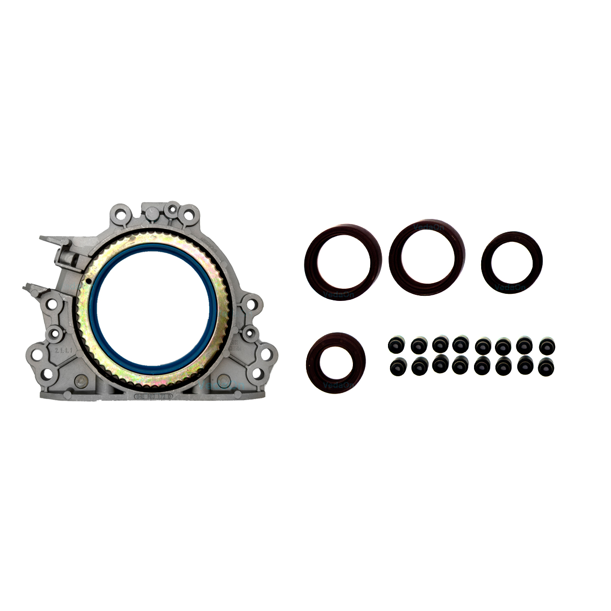 Kit de Retentores com Flange VW Gol Voyage Saveiro Fox CrossFox Golf Space 16V 1.6 MSI