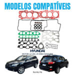Kit Junta Superior Hyundai Santa Fé 2.7 V6 24V 05/.. G6EA Em Aço - Imagem 3