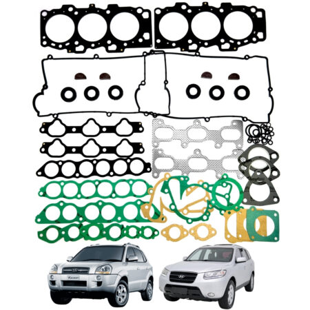 Jogo Junta Completo Hyundai Tucson Santa Fé Vera Cruz 2.7 24V V6 G6BA Em Aço
