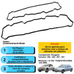 Junta De Tampa De Válvula Peugeot 206 306 207 307 1.6 16v - Imagem 2