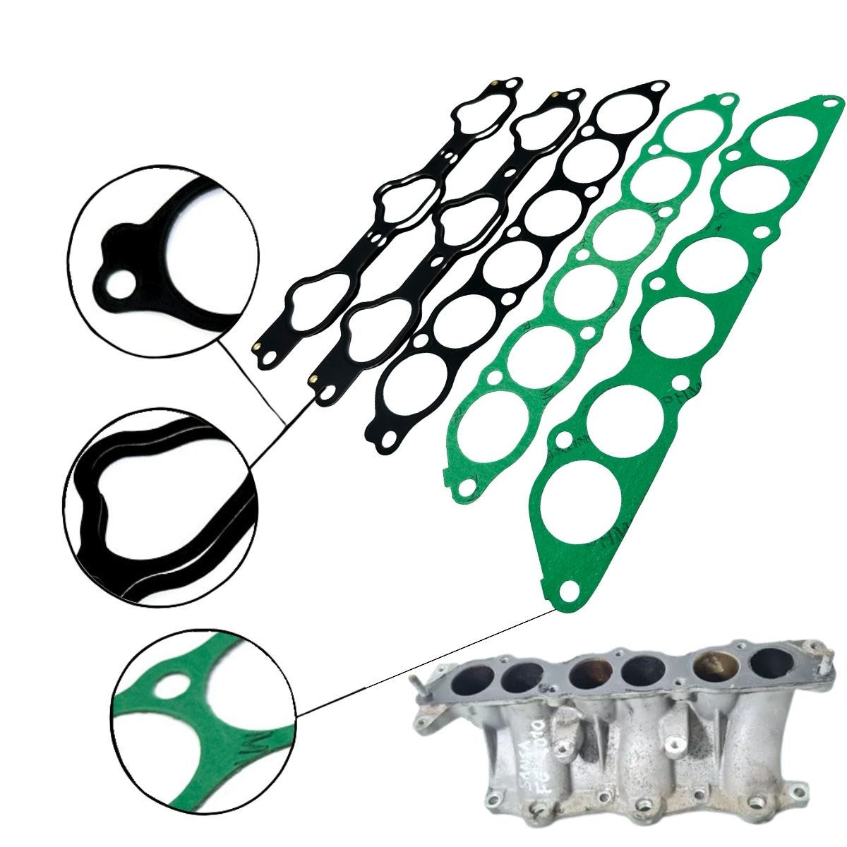 Kit Coletor de Admissão Tucson/ Sonata/ Santa Fe 2.7 V6 24V G6BA / G6EA DOHC - Imagem 6