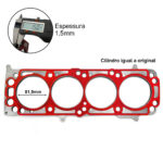 Junta Cabeçote Fiat Stilo Palio Idea 1.8 8v 2003 inox/... - Imagem 2