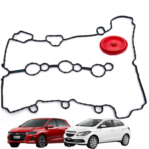 junta tampa de válvula chevrolet onix 2º geração 1.0 12V ecotec