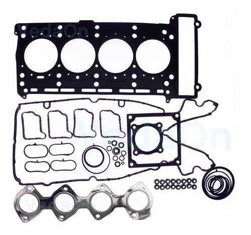 Jogo de Junta Cabeçote Com Retentor MB C160 C180 C200 CLK200 E200 SLK200 C230 Kompressor 1.8 16V aço