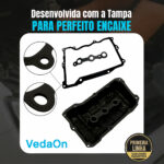Kit Junta Tampa Válvulas Kwid 1.0 12v 3 Cilindros - Borracha - Imagem 5