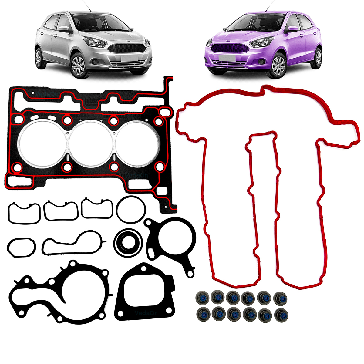 Junta Superior Retentor para Ford Ka 1.0 12v Flex 3 Cilindro