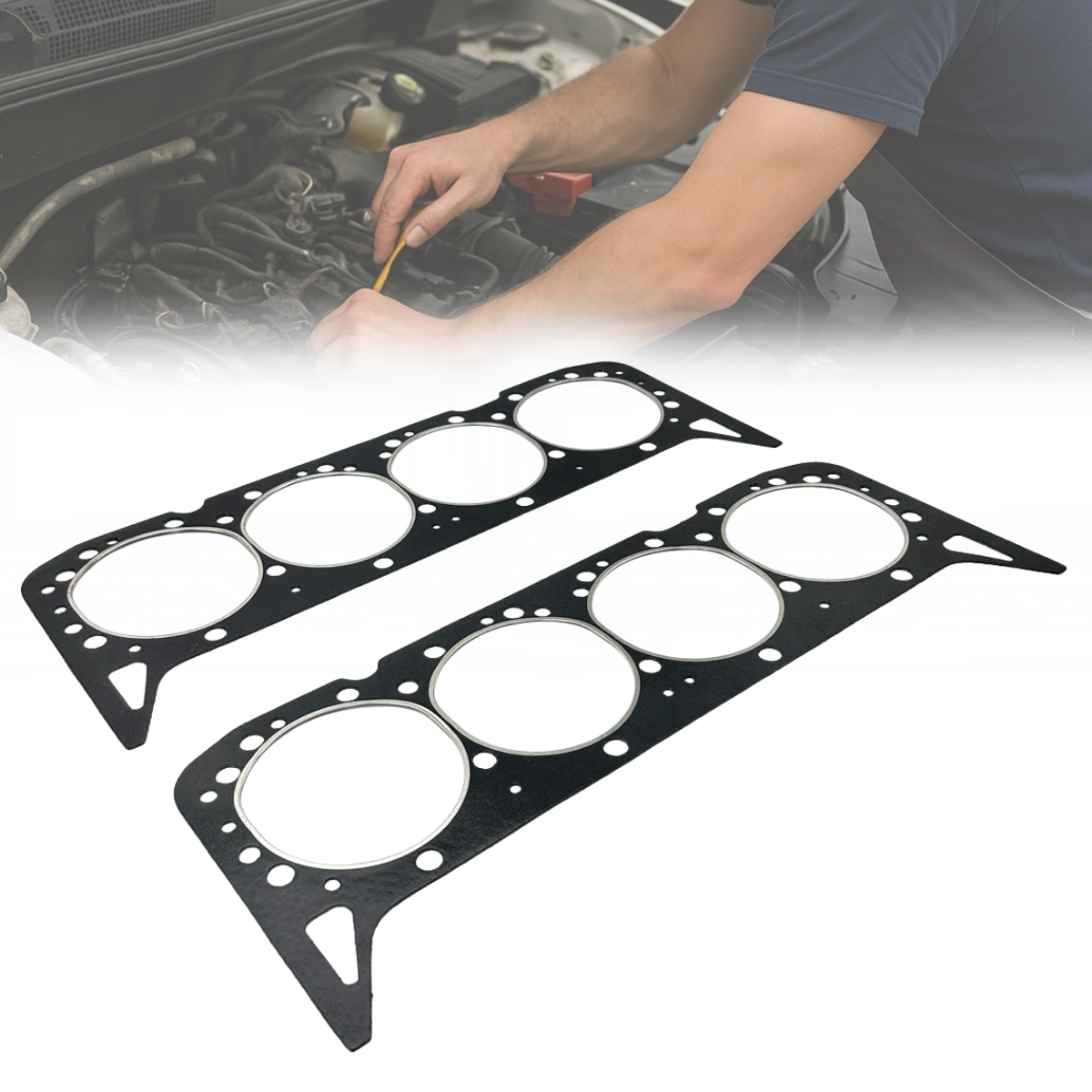 Juntas Cabeçotes PAK 2pcs Camaro Antigo / Volvo Penta Mercruiser 5.0 5.7 6.2 V8 Gasolina Maritimo - Imagem 9