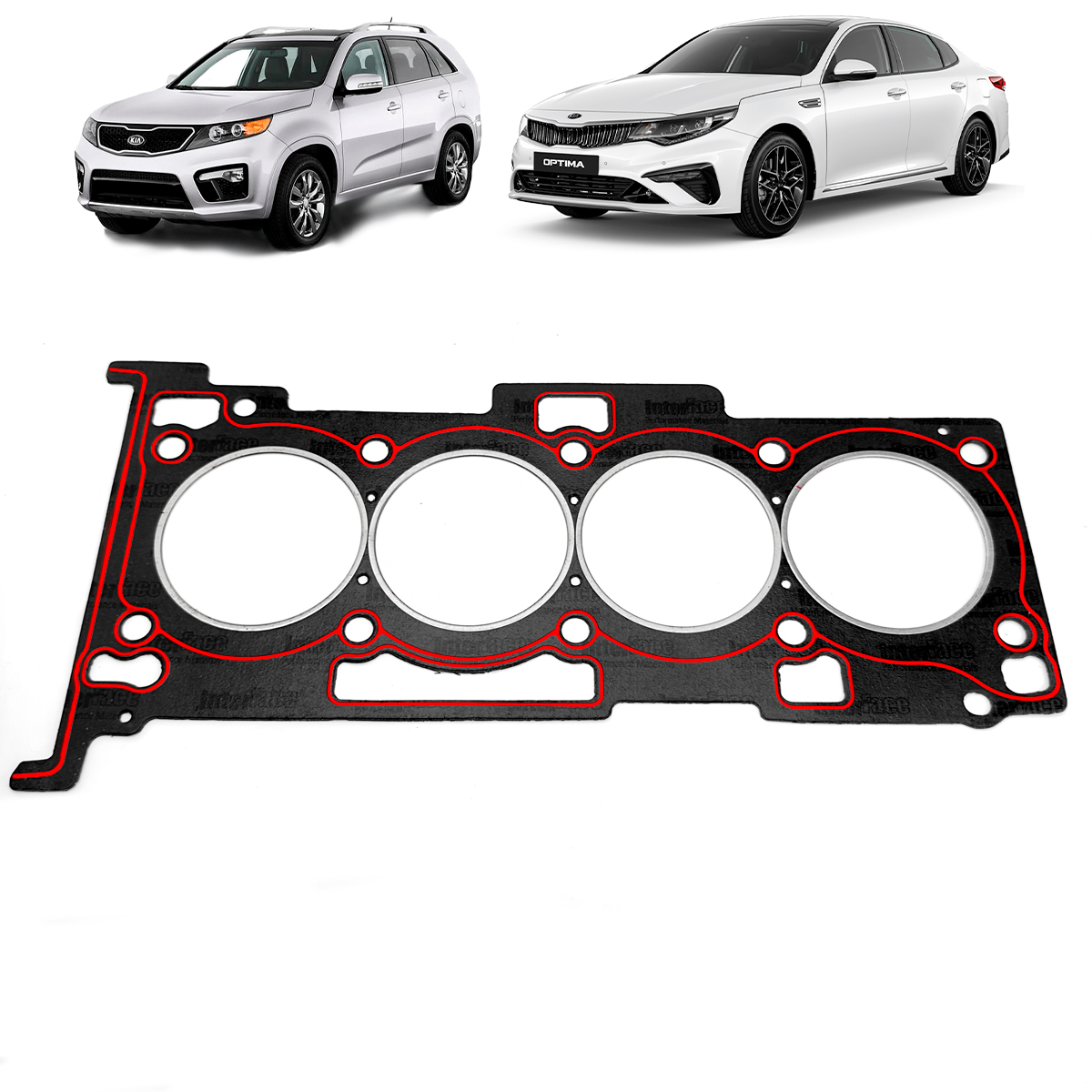 Junta De Cabeçote Kia Sorento 2.4 16v G4ke 2009/...