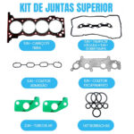 Kit de junta superior retificação Toyota Hilux SW4 2.7 16V 2TR-FE - Imagem 2