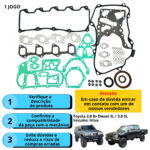 Jogo Junta Motor S/ Cabeçote Retentor Hilux 3.0 8v 5l - Imagem 3