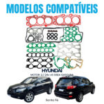 Jogo Junta Completo Hyundai Santa Fé 2.7 V6 24V 05/.. G6EA Em Aço - Imagem 3