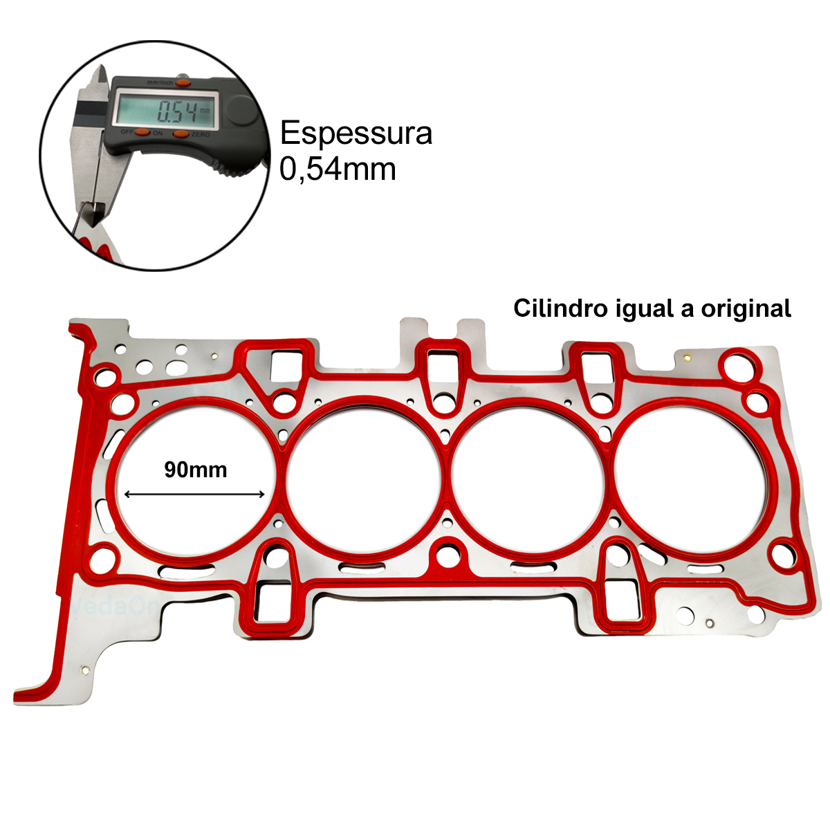 Junta Superior para Jeep Compass 2.0 16v TigerShark - Aço - Imagem 3