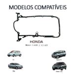 Junta De Cárter Honda City Fit 1.5 16v 2004/... - Imagem 7